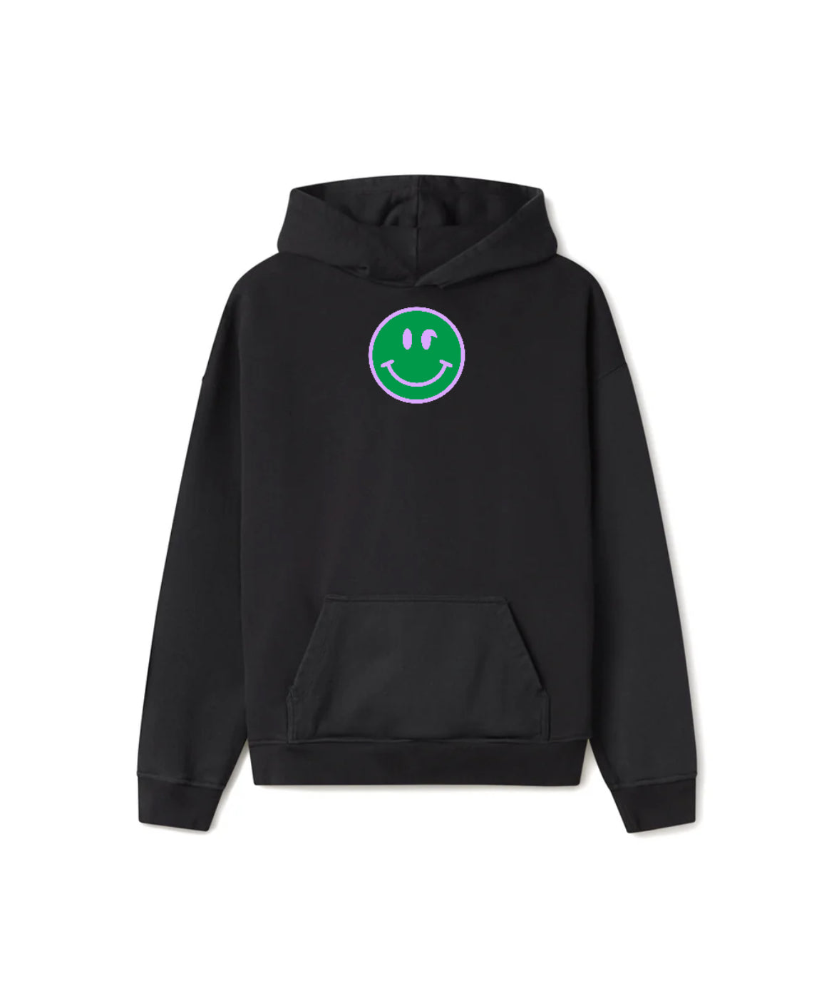 Black 'You Look Great Today!' hoodie by Project Spread Smiles